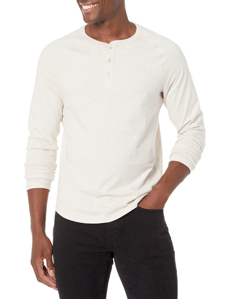 Amazon Essentials Men's Slim-Fit Long-Sleeve Henley Shirt