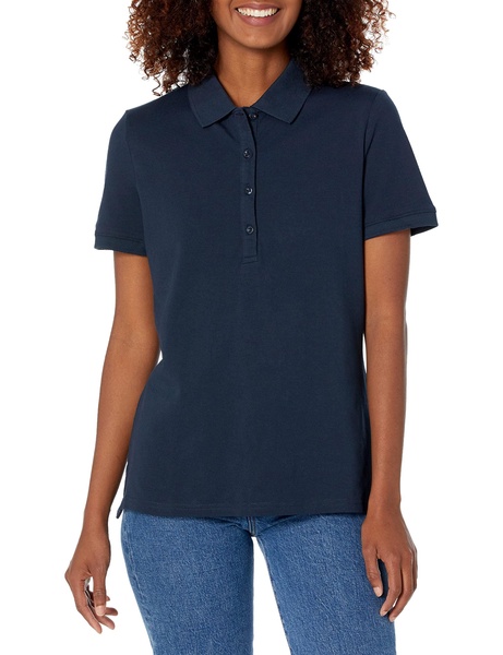 Amazon Essentials Women's Short-Sleeve Polo Shirt (Available in Plus Size)