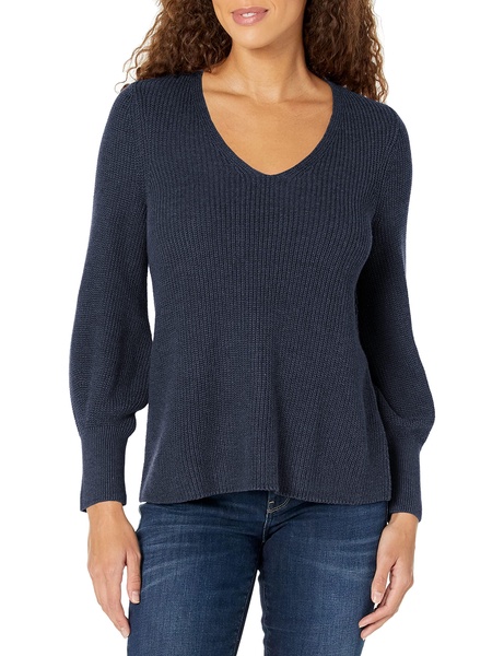 NIC+ZOE Women's Shaker Knit V Neck Sweater