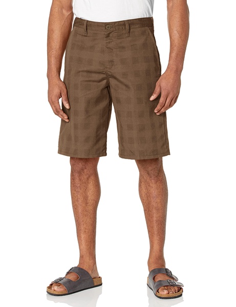 Dickies Men's Flex Regular Fit Plaid Flat Front 11in Shorts