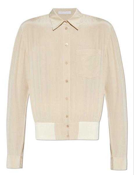 Helmut Lang Buttoned Long-Sleeved Bomber Shirt