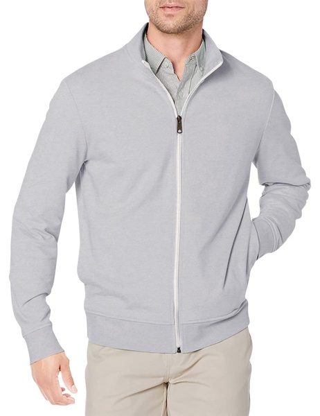 Amazon Essentials Men's Lightweight French Terry Full-Zip Mock Neck Sweatshirt