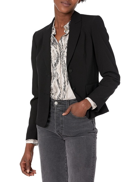 Calvin Klein Women's Two Button Lux Blazer (Petite, Standard, & Plus)