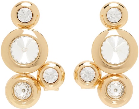 Gold Crystal Earrings