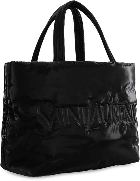 Saint Laurent Man Black Nappa Leather Saint Laurent Shopping Bag