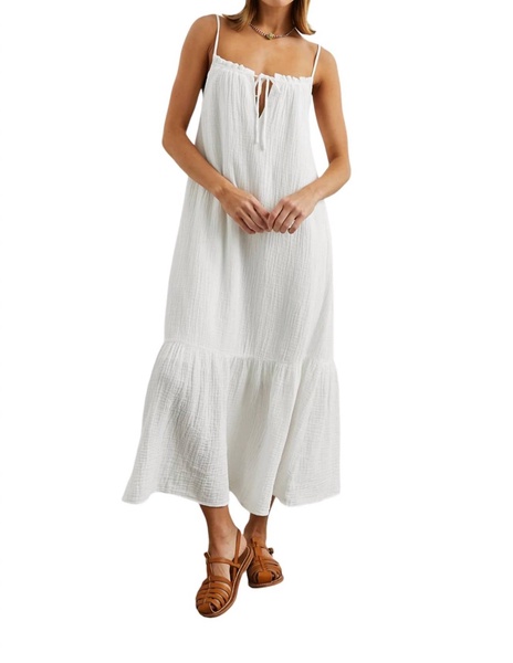 marseille maxi dress in white