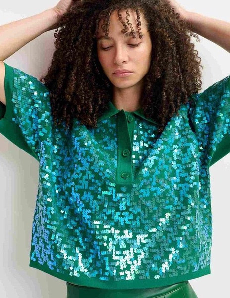 Essentiel Antwerp - Glitz Top - Green