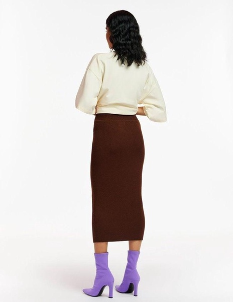 Brown Equip Knitted Skirt