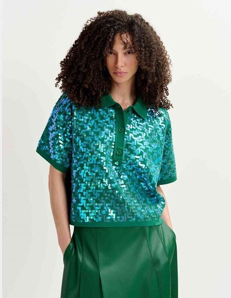 Essentiel Antwerp - Glitz Top - Green