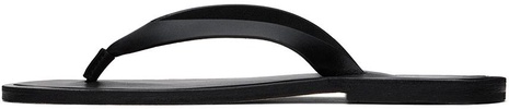 Black Leather Belt Flip Flops