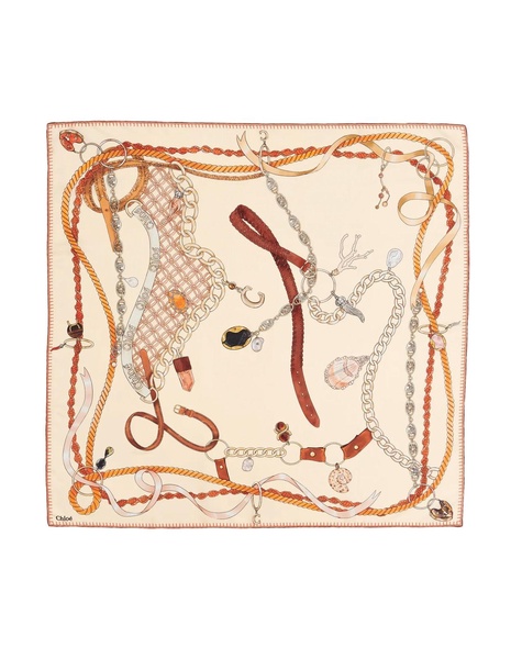 Chloé Graphic Printed Square Scarf