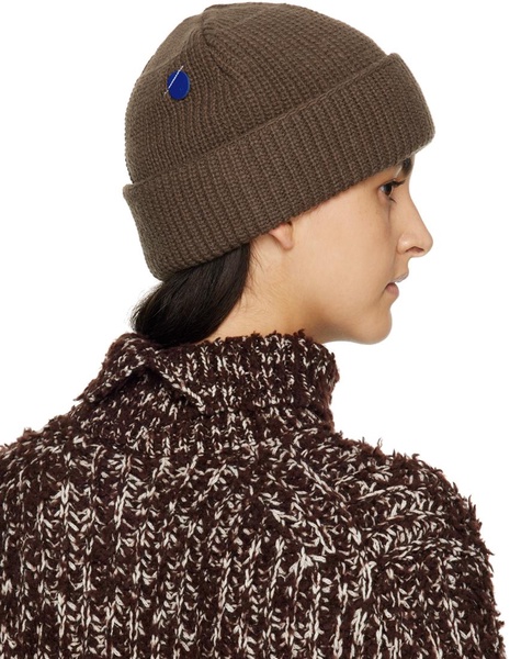 Brown Logo Beanie