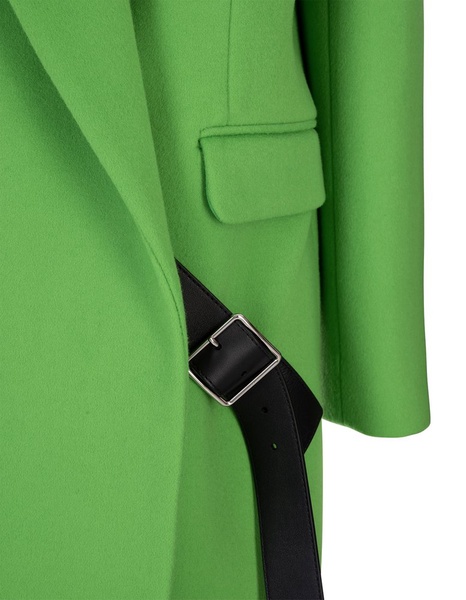 Alexander McQueen Belt-Detailed Long Coat