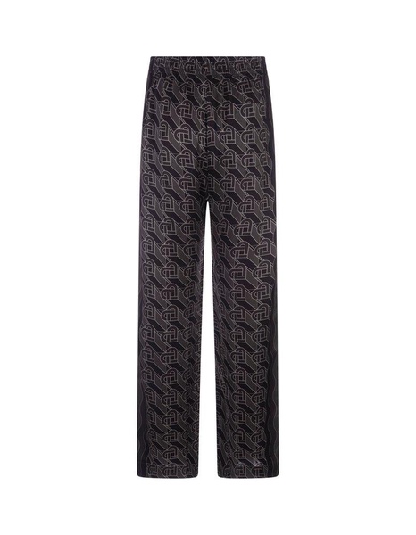 Casablanca Heart Monogram-Printed Drawstring Trousers