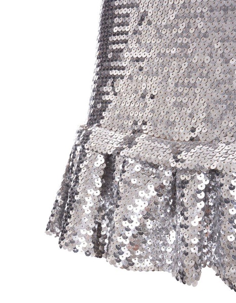 Paco Rabanne Sequin-Embellished Ruffled Mini Skirt