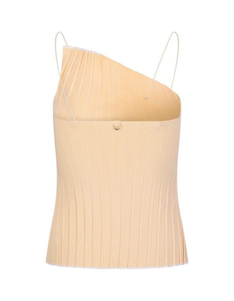 Jacquemus Pleated Draped Neckline Top