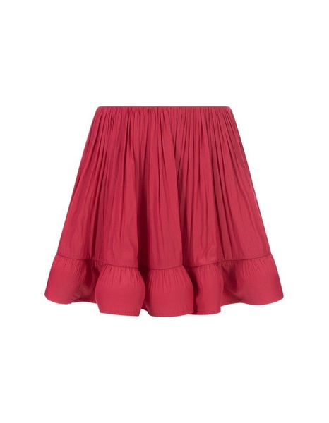 Lanvin High-Waist Ruffled Flared Mini Skirt