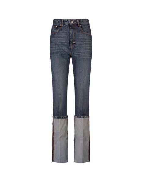 Sportmax Logo Patch Straight Leg Jeans