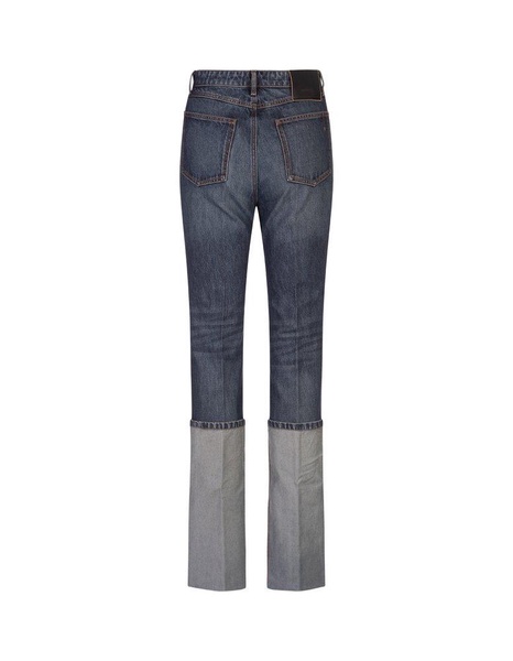 Sportmax Logo Patch Straight Leg Jeans