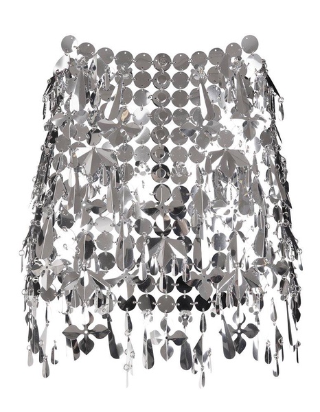 Paco Rabanne Graphic Chainmail Mini Skirt