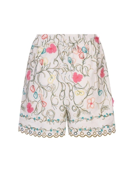 Elie Saab Garden Embroidered Shorts