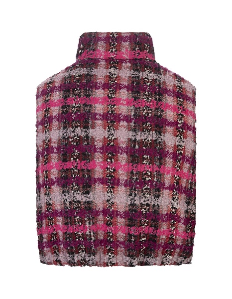 Fuchsia Tweed Joy Cropped Vest