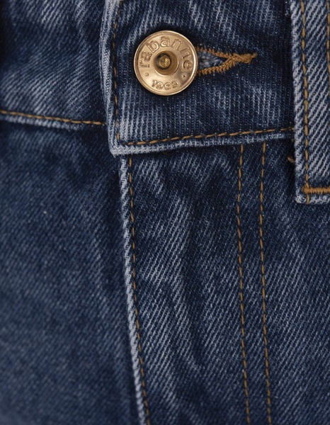 Dark Blue Denim Baggy Jeans With Medals