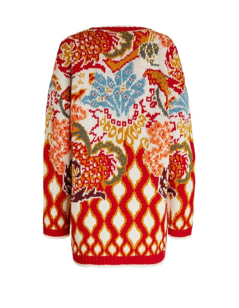 Woman Oversize Sweater In Jacquard Wool And Alpaca Etro