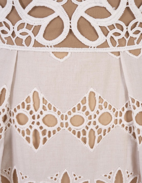 Broderie Anglaise Midi Skirt