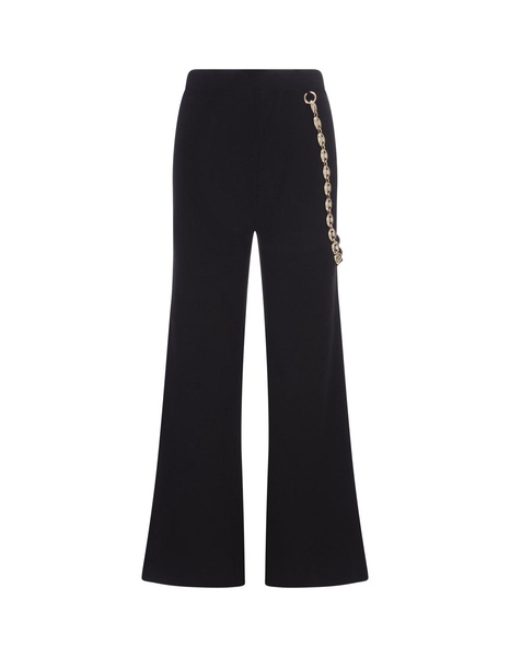 Black Wide Leg Trousers With Belt