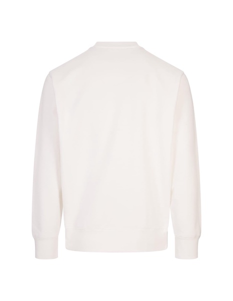 White Sweatshirt With Ski Patch