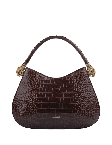 Roar Shoulder Bag In Brown Leather