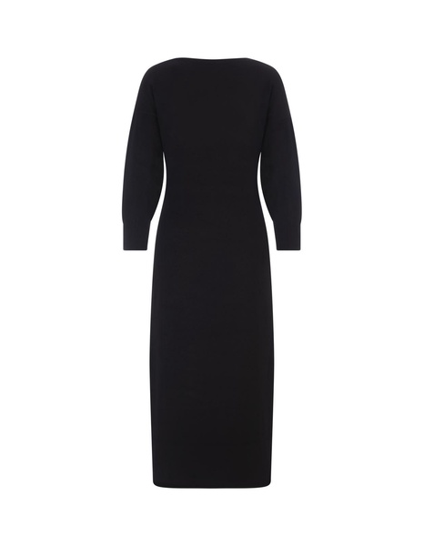 Sportmax V-Neck Long-Sleeved Dress