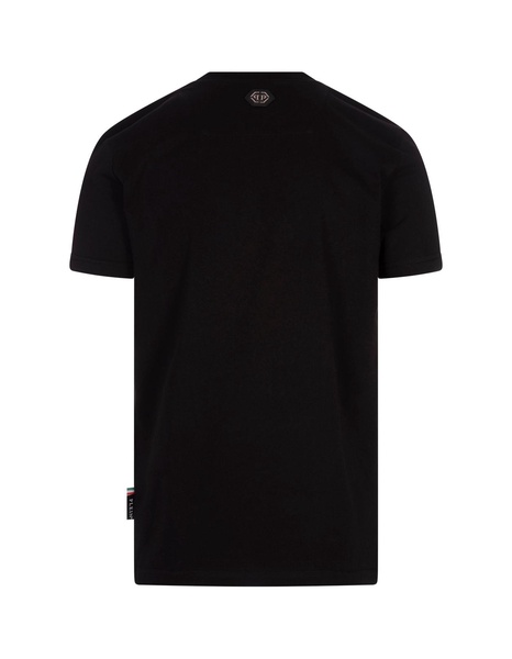 Black Skull Ss Round Neck T-shirt