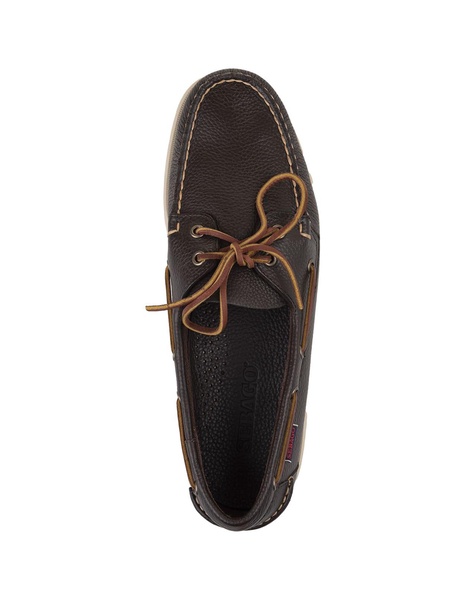 Portland Loafers In Dark Brown Grained Leather