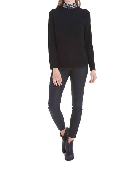 vivienne turtleneck sweater in black