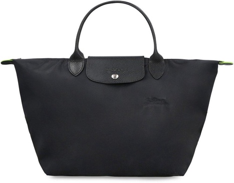 Longchamp Le Pliage Logo Embroidered Medium Tote Bag