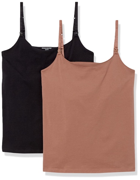 Amazon Essentials Women's Maternity Nursing Friendly Camisole, Pack of 2