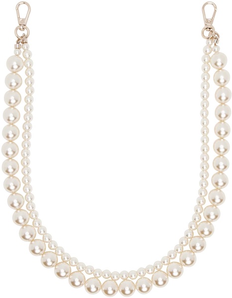 White Pearl Bag Strap