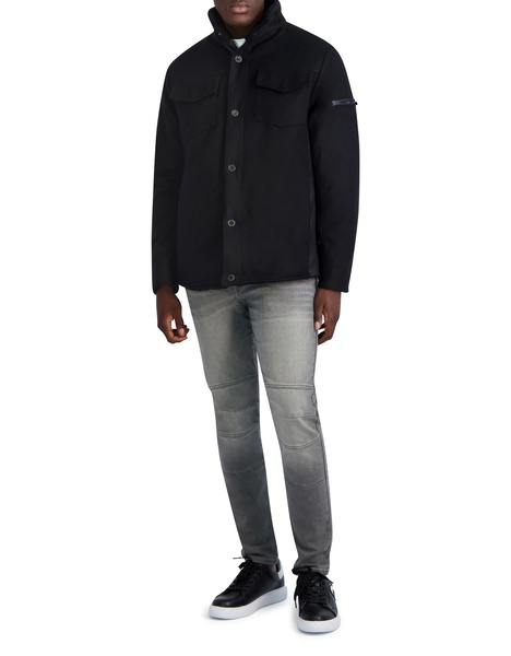 KARL LAGERFELD Men's Bomber Satin Jacket