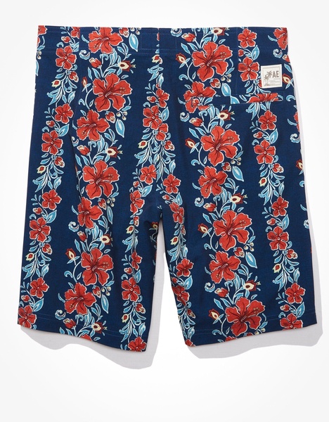 ae 9" floral classic board short