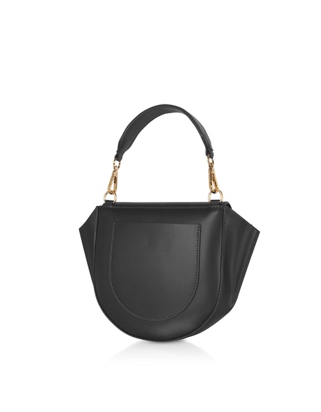 Astorya Leather Mini Bag W/Shoulder Strap - Black