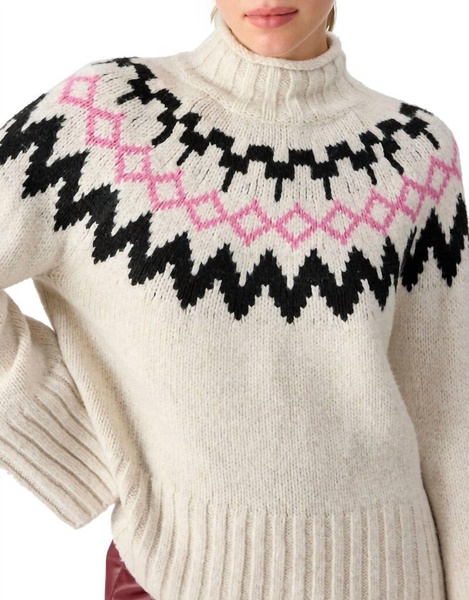 tis the season fairisle sweater in multi color