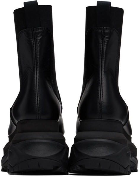 Black Platform Chelsea Boots