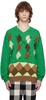 Green Argyle Sweater