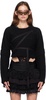 Black Nora Strap Sweater