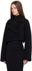 Black Cropped Caban Jacket