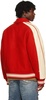 Red Paneled Bomber Jacket