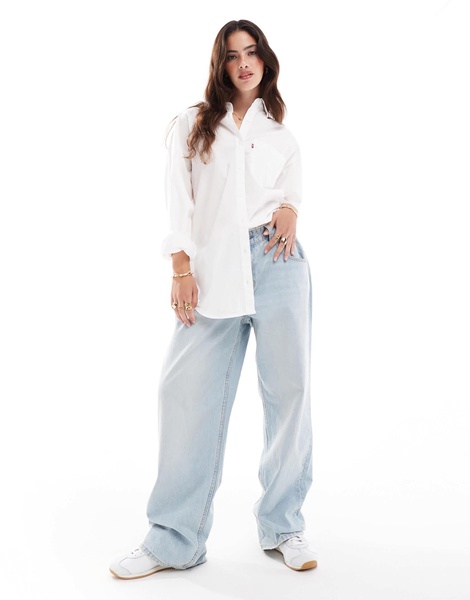 Levi's Lola relaxed fit poplin shirt in white