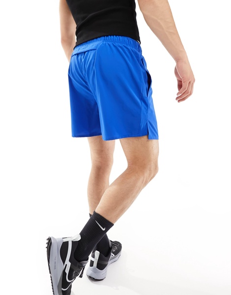 Nike Running Challenger Dri-FIT 5 inch shorts in royal blue